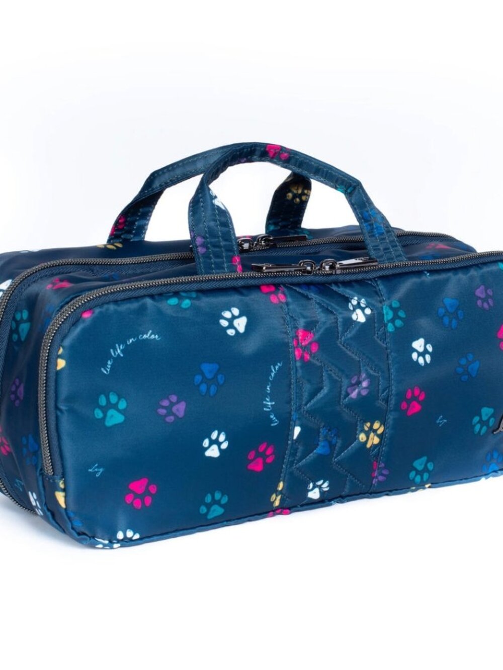 LUG - Flatbed Slim Cosmetic Case in Paws Navy - Picture 8 of 10